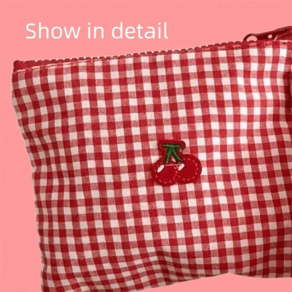 1 pcs trousse maquillage cerises – Image 5