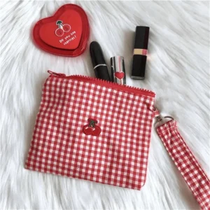 1 pcs trousse maquillage cerises