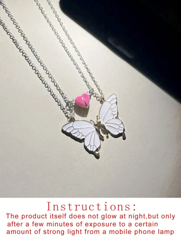 2 Pendentifs Couple Papillon – Image 9