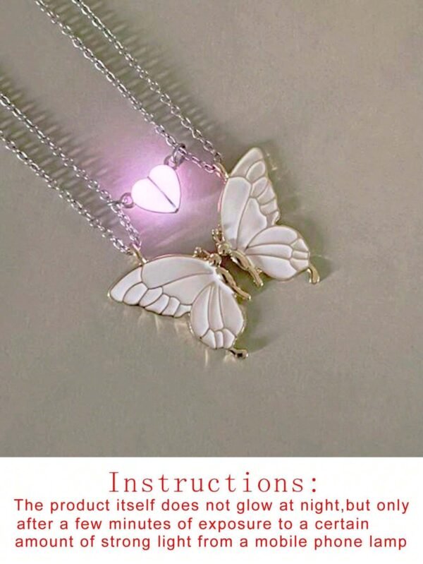 2 Pendentifs Couple Papillon – Image 16