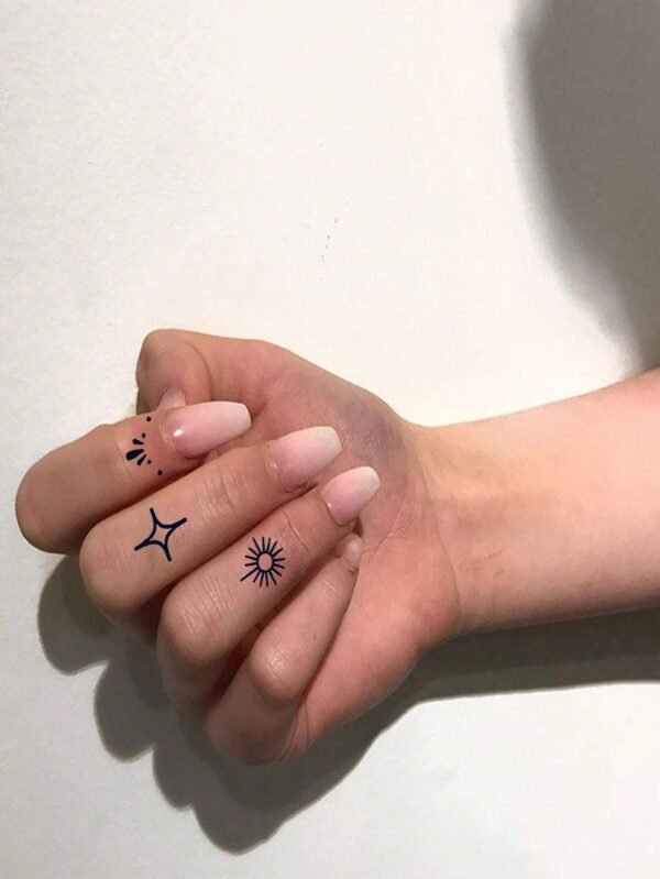 1 pc tatouage doigts bleus – Image 5