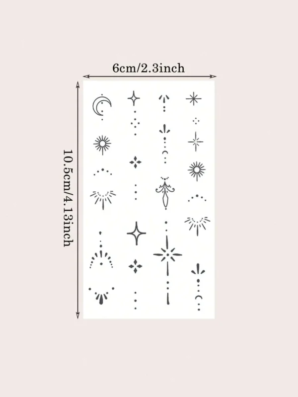 1 pc tatouage doigts bleus – Image 10