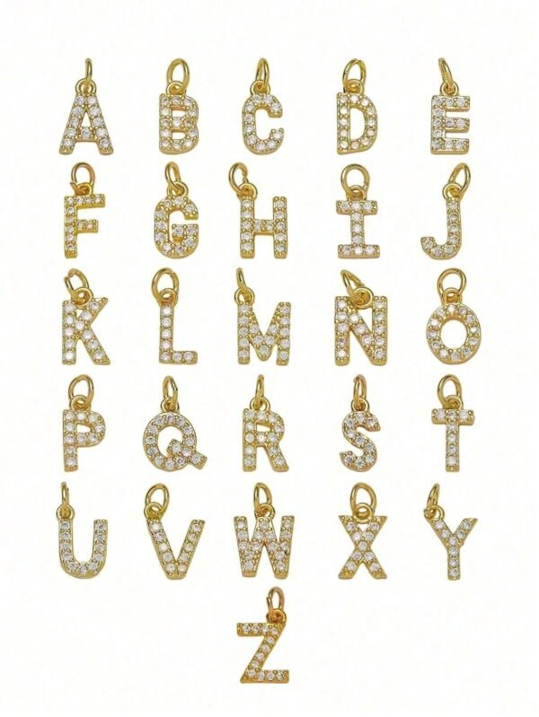 1 Collier 26 Lettres Zircone – Image 4