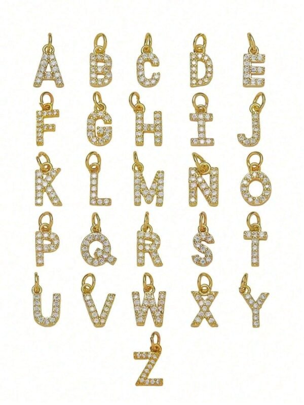 1 Collier 26 Lettres Zircone – Image 10