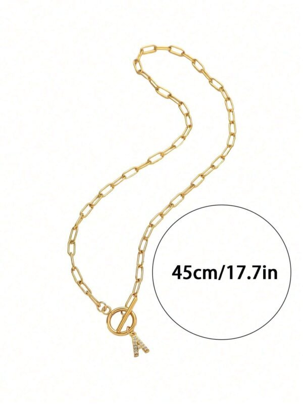1 Collier 26 Lettres Zircone – Image 3