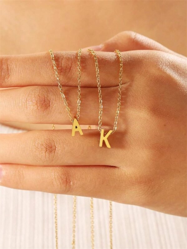 2 Colliers Lettre Minimaliste – Image 6