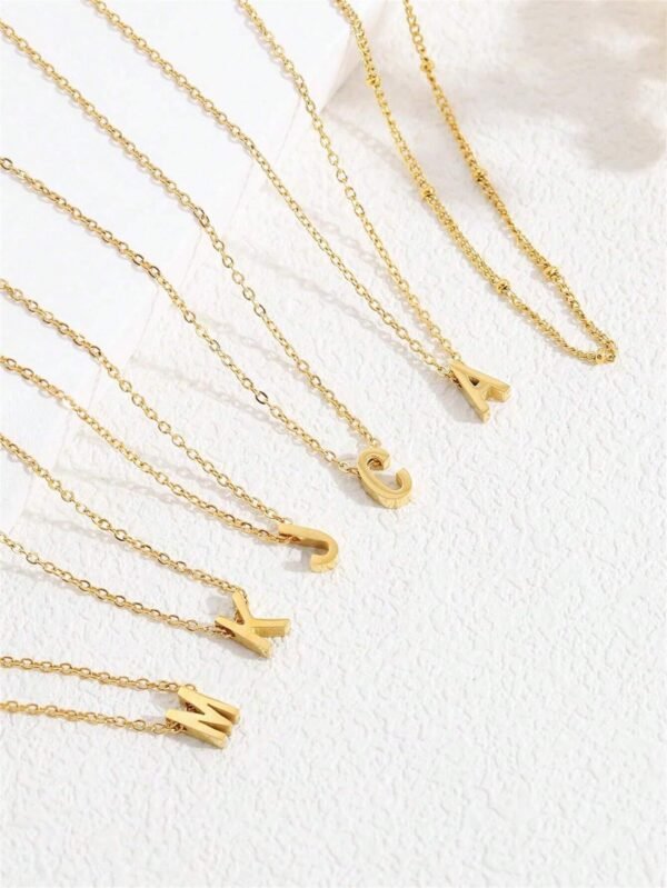 2 Colliers Lettre Minimaliste – Image 3