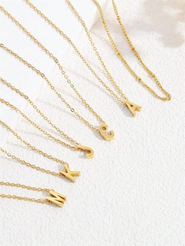 2 Colliers Lettre Minimaliste – Image 11