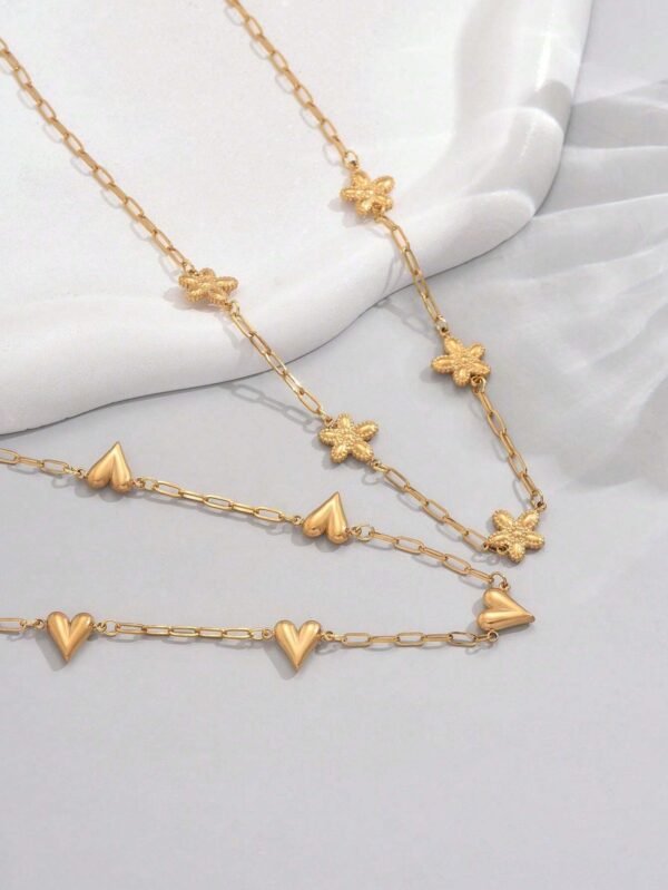 Collier Fleur Cœur Dé – Image 13
