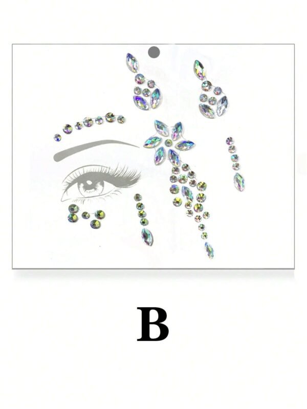 1 pc strass yeux 3D – Image 4