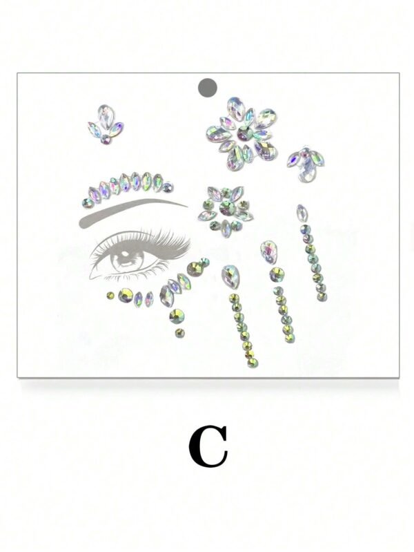 1 pc strass yeux 3D – Image 6