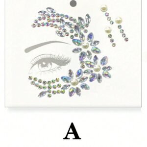 1 pc strass yeux 3D