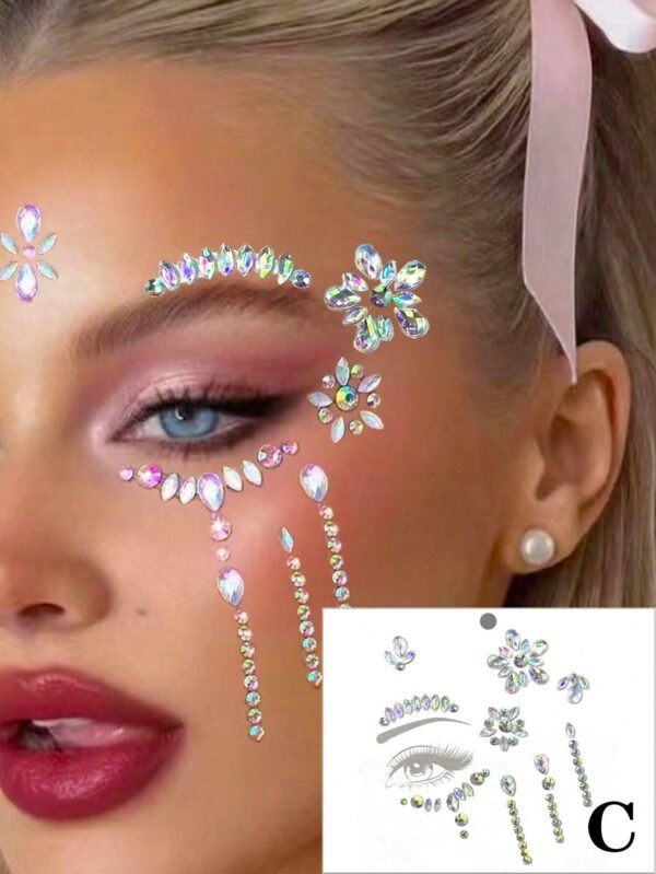 1 pc strass yeux 3D – Image 5