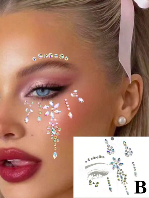 1 pc strass yeux 3D – Image 3