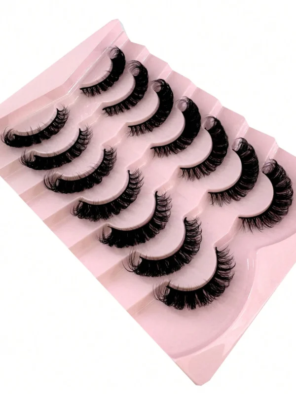 7 paires cils russes DD 8D – Image 6