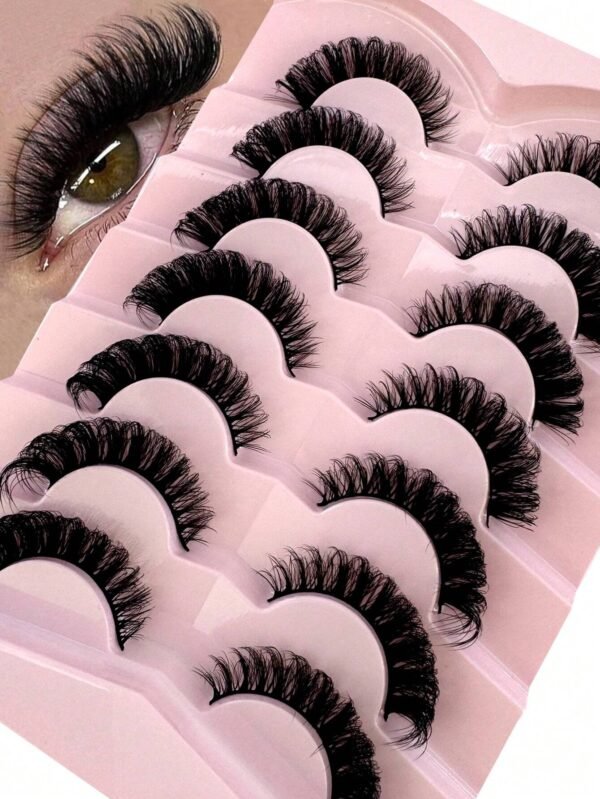 7 paires cils russes DD 8D