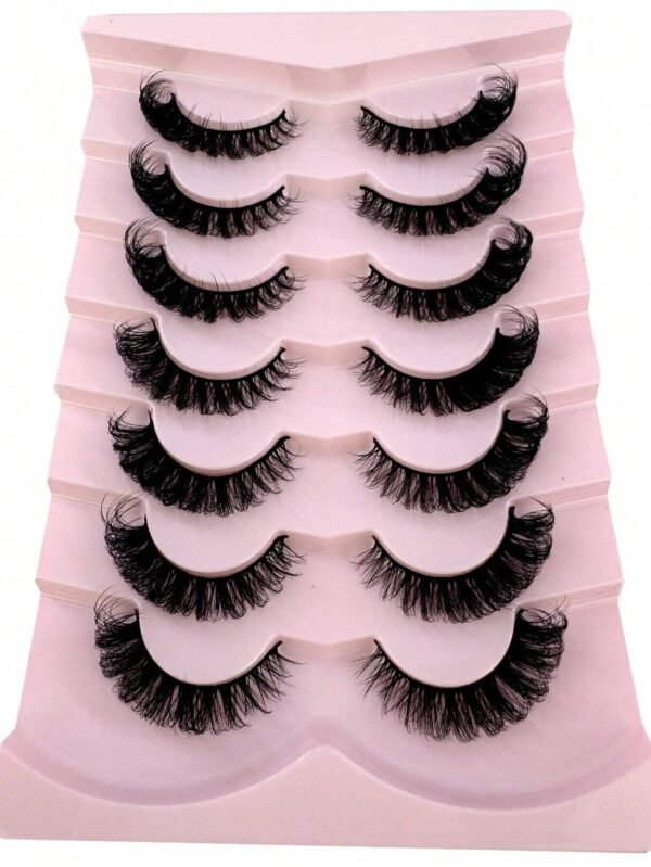 7 paires cils russes DD 8D – Image 4