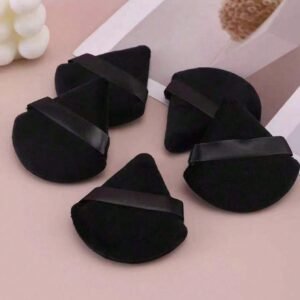 5 pcs poudrier éventail noir