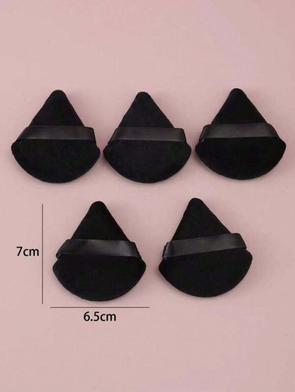 5 pcs poudrier éventail noir – Image 7