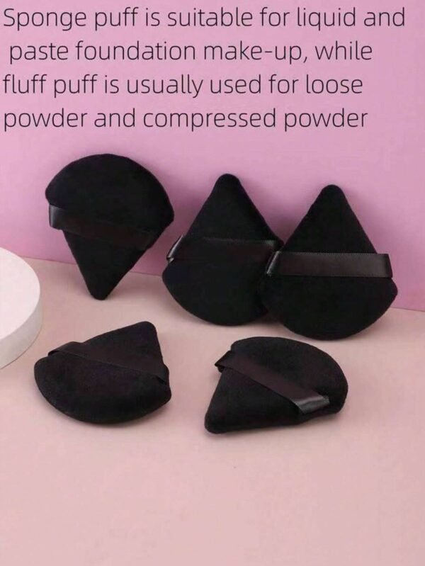 5 pcs poudrier éventail noir – Image 4