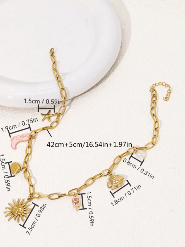 Collier Coquillage Soleil Poisson – Image 5