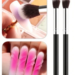 2 pcs pinceaux sfumato ongles