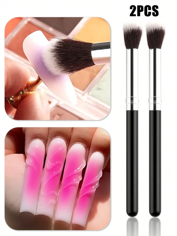 2 pcs pinceaux sfumato ongles