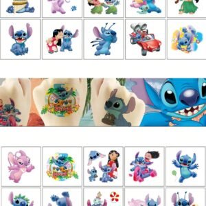 20 feuilles tatouages Stitch