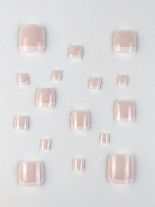 24 pcs stickers ongles French rose – Image 3