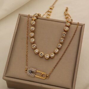 Collier œil diable rétro