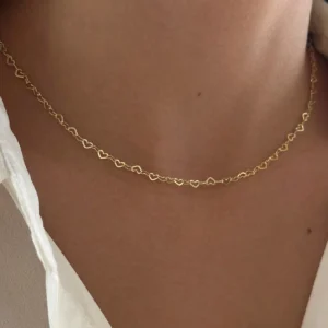 Collier Collerette Cœur Creux