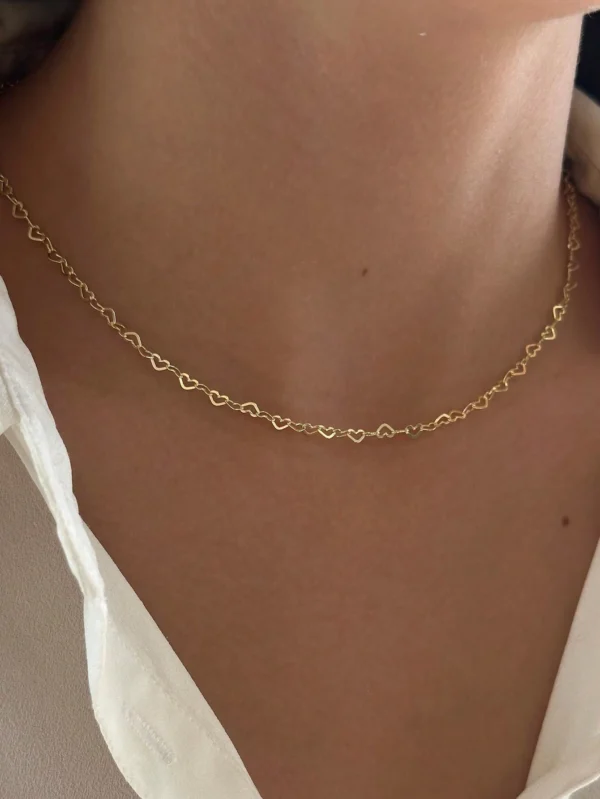 Collier Collerette Cœur Creux – Image 6