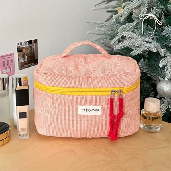1 pcs sac maquillage carreaux – Image 11