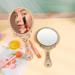 Miroir main motif vintage