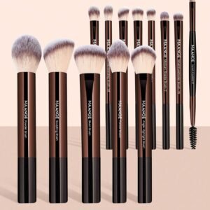 13 pcs pinceaux pro MAANGE alu longs