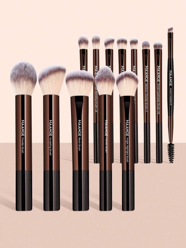 13 pcs pinceaux pro MAANGE alu longs – Image 2