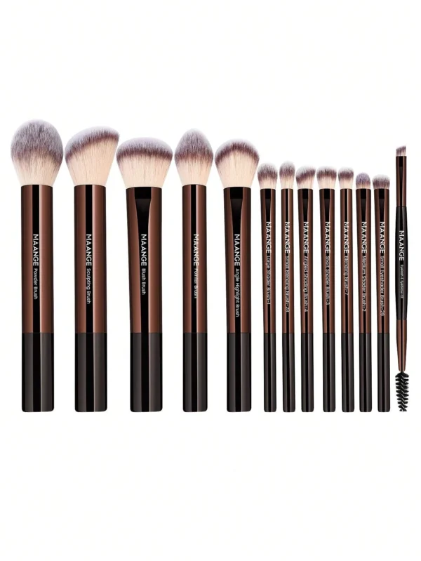 13 pcs pinceaux pro MAANGE alu longs – Image 6