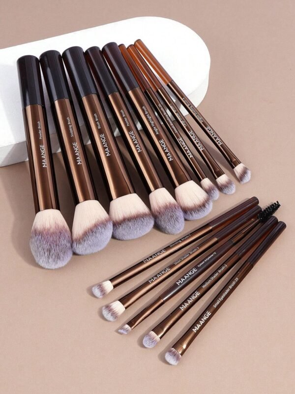 13 pcs pinceaux pro MAANGE alu longs – Image 3