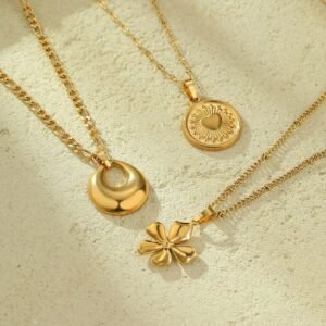 Set 3 Colliers Fleurs Amour