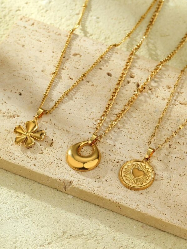 Set 3 Colliers Fleurs Amour – Image 6