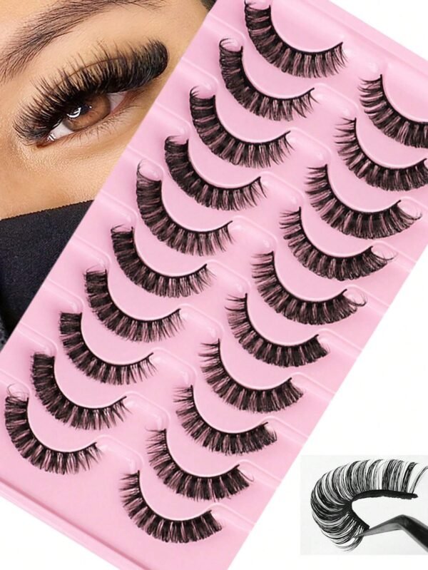 10 paires cils russes 3D