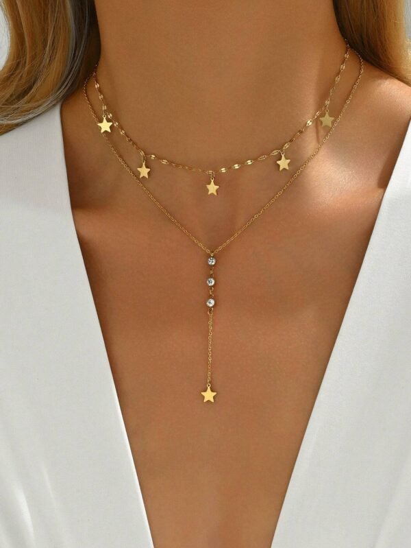Collier étoile octogonale