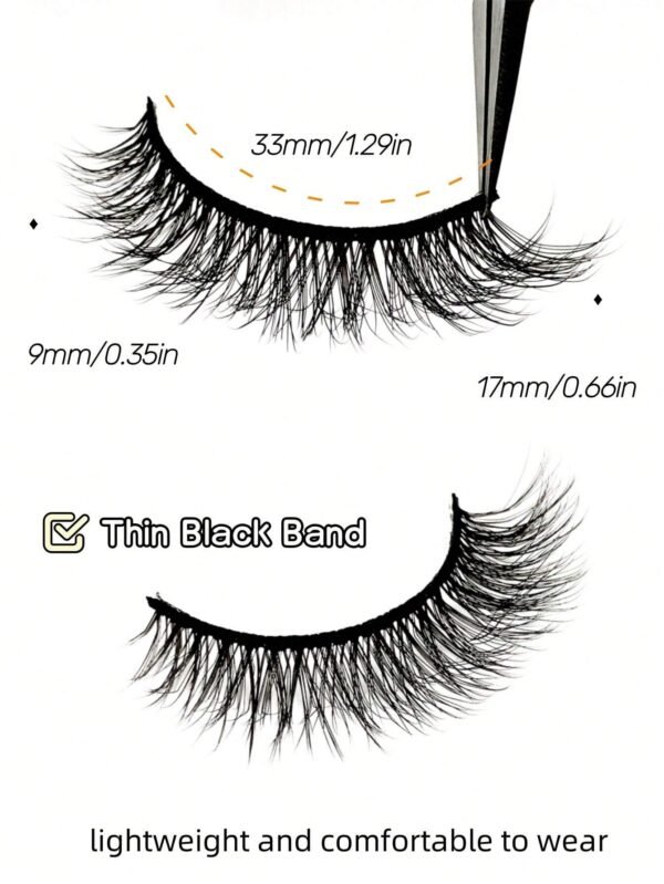 10 paires cils vison moelleux – Image 4