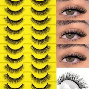 10 paires cils vison moelleux