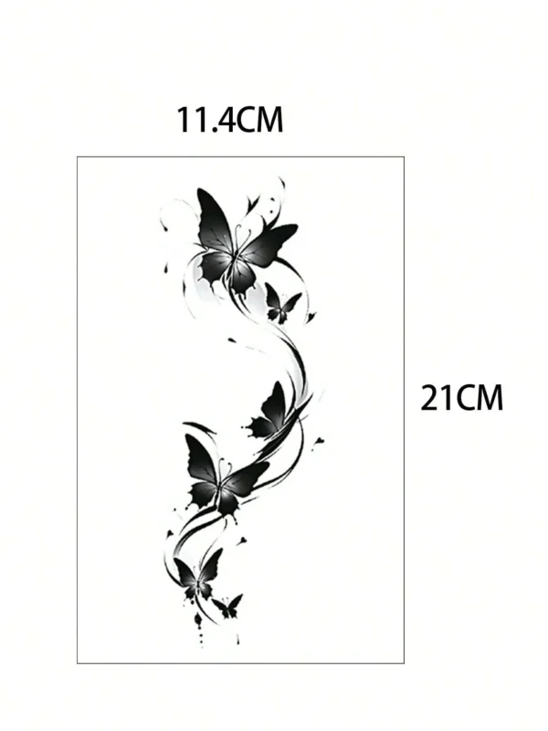 2 pcs tattoos papillon femme – Image 7