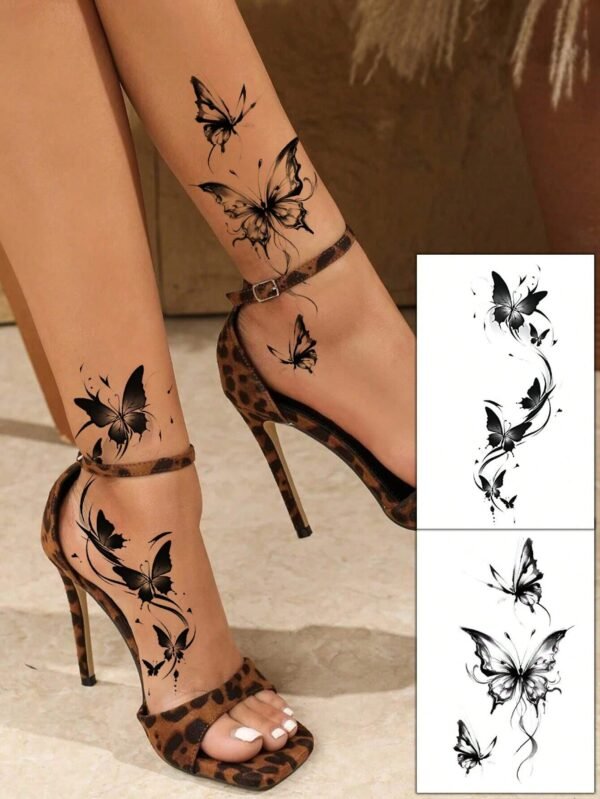 2 pcs tattoos papillon femme – Image 2