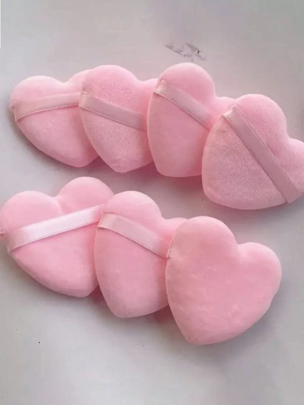 8 pcs poudriers cœur + boîte