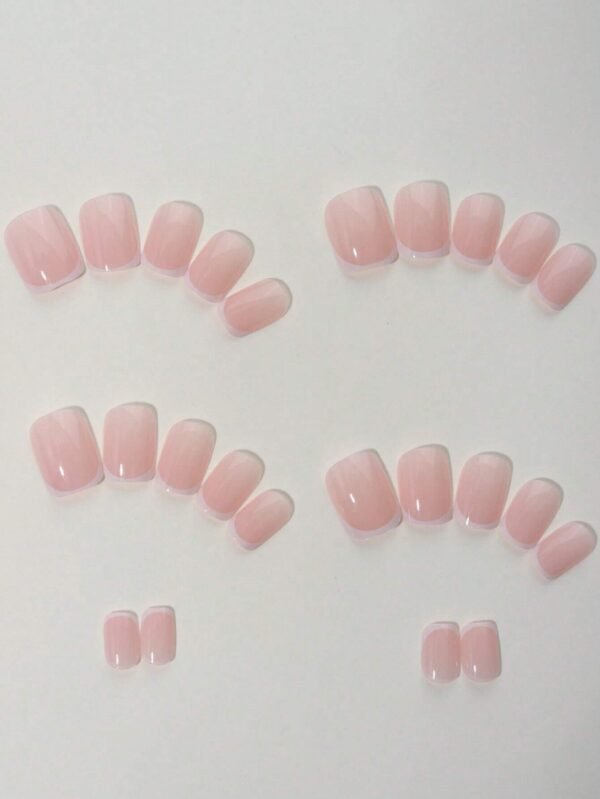 24 pcs ongles carrés French kit – Image 6