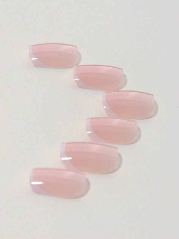 24 pcs ongles carrés French kit – Image 7