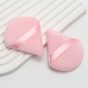 2 pcs houppettes velours triangle